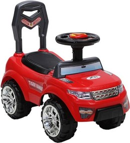 Masinuta cu functie de trotineta fara pedale NOVOKIDS™ Tiger Rider , Cu melodii si lumini, maxim 20 kg , Pentru interior si exterior, Model Offroad,