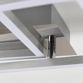 Plafonieră LED/17W/230V crom mat