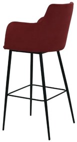 Scaun de bar rosu in diferite materiale ✔ model SINDY
