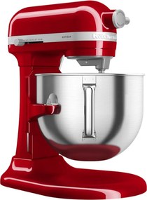 Mixer planetar KitchenAid Artisan 5KSM70SHXEER, 375 W, 6.6 L, 10 viteze, ridicare bol, roșu