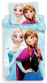 Disney Regatul de gheață Light Blue set de lenjerie de pat 140×200cm, 70×90 cm