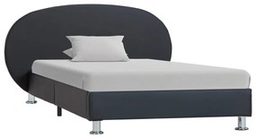 Cadru de pat, negru, 90 x 200 cm, piele ecologica Negru, 90 x 200 cm