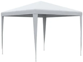 Outsunny Foisor de Grădină 3x3 Impermeabil pentru Petreceri Cadru Oțel Exterior Interior 2.7x2.7m Alb | Aosom Romania