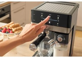 Sencor - Espressor manual cu portafiltru, 1350 W/230 V, negru/crom mat