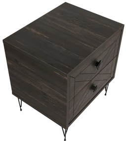 Măsuță de noptieră Luna Dark Brown