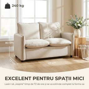 HOMCOM Canapea compactă mică | Aosom Romania