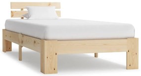 vidaXL Cadru de pat, 100 x 200 cm, lemn masiv de pin