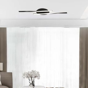 Plafonieră LED/12W/230V 3000K negru