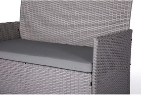 Set mobilier de grădină Le Bonom Fila, gri deschis
