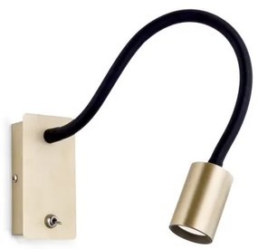 Aplica minimalista cu reader LED directionabil Kurt alama
