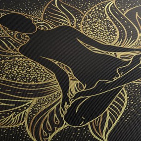 Tablou - Silueta într-o floare de lotus (90x60 cm)