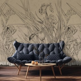 Fototapet - Contururile florilor (147x102 cm)