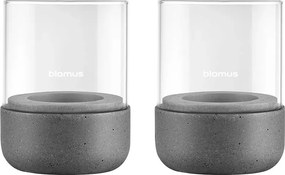 Sfeșnice pentru lumânări pastilă 2 buc. din sticlă Calma – Blomus