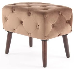 Taburet tapitat Piano maro deschis