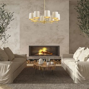 Candelabru 8 brate modern PRINCETON bej