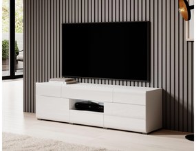 Masă TV Tamie Typ 41 (alb + alb lucios). 1030379