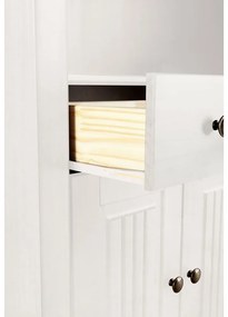 Bibliotecă albă din lemn de pin 181x31 cm Mille – Støraa