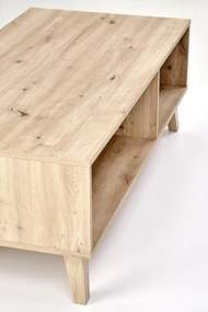 Masa de cafea Borneo LAW-1 stejar artizan/negru L120 cm