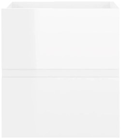 Dulap de chiuveta, alb extralucios, 41x38,5x45 cm, PAL Alb foarte lucios, 1