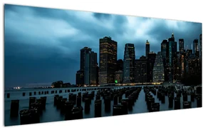 Tablou - Privire spre Zgârâie nori din New York (120x50 cm)