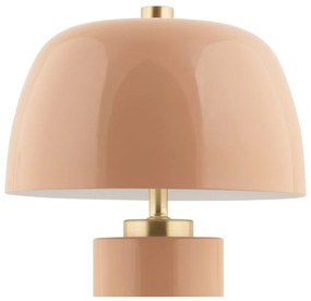 Veioză bej LED cu intensitate reglabilă cu abajur din metal (înălțime 30 cm) Freya – Leitmotiv