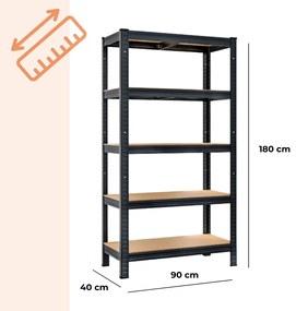 Jurhan Raft cu capacitate mare HEAVY, max. 875kg, 90x40x180cm, negru