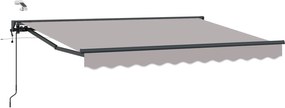 vidaXL Cort electric retractabil Gri deschis 3,5 x 2,5 m