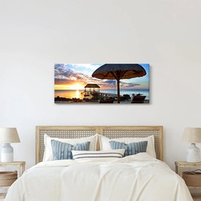 Tablou - Apus de soare în Mauritius (120x50 cm)