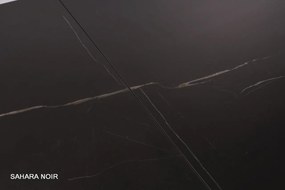 Masa extensibila Salvadore Ceramic SAHARA NOIR negru/negru mat L160-240 cm