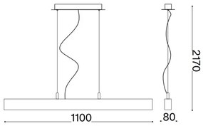 Lustră LED pe cablu Ideal Lux CRAFT LED/32W/230V CRI 90