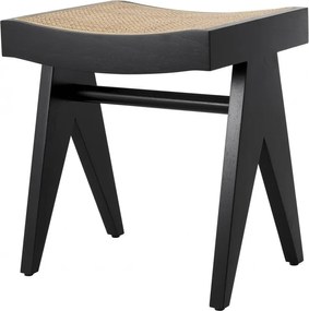Taburete design vintage LUX Arnaud, lemn negru 114163 HZ