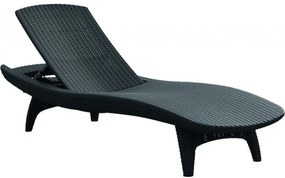 Șezlong Polyratan PACIFIC antracit