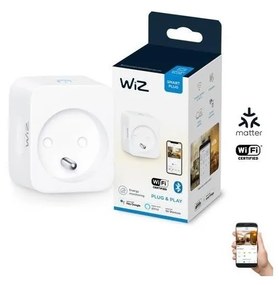 Priză inteligentă E 2300W + contor de energie Wi-Fi WiZ