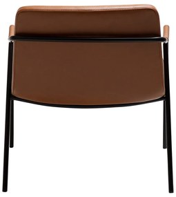 Fotoliu maro cu tapițerie din imitație de piele Boto – DAN-FORM Denmark