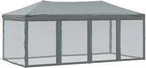 vidaXL Cort pliabil pentru petrecere, pereți laterali, antracit, 3x6 m