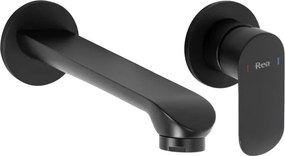 Baterie lavoar incastrata Rea Hyper negru mat