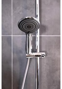 WENKO 23992100 - Cap de duș cu sistem de economisire a apei, 9,5 x 9,5 cm, crom lucios/gri