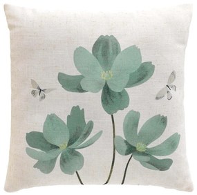 Pernă decorativă din amestec de in 45x45 cm Palmiflore – douceur d'intérieur