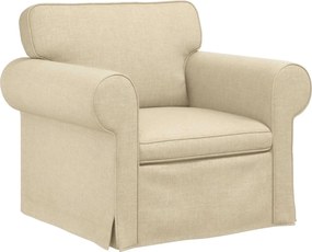 vidaXL Canapea Crem 95 x 82 x 80 cm țesătură