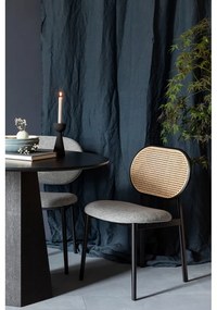 Scaun dining din ratan gri Spike - Zuiver