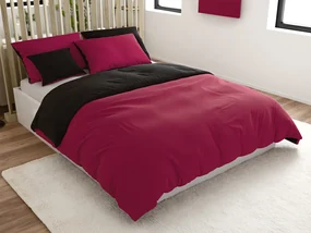 Lenjerie de pat din bumbac MONOCROMATA visiniu Dimensiune lenjerie de pat: 70 x 90 cm | 140 x 200 cm