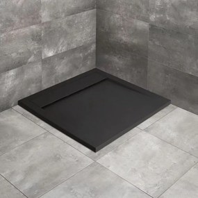 Cadita dus compozit patrata Radaway Teos C 80x80 cm negru