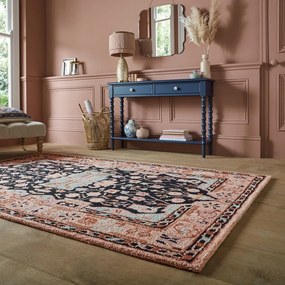 Covor roz țesut manual din lână 120x170 cm Blossom Traditional – Flair Rugs