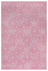 Covor pentru copii roz 160x235 cm Crowns – Hanse Home