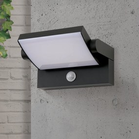 Aplica LED pentru exterior cu senzor de miscare IP54, GINGER antracit
