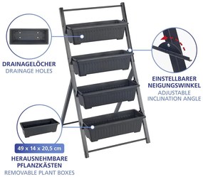 Suport pentru flori din metal (înălțime 108 cm) Vertical – Maximex