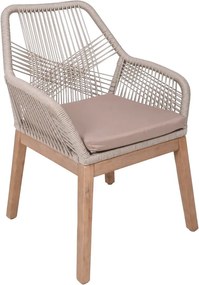 Scaun de grădină bej din lemn masiv Pomona – Garden Pleasure