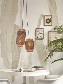 Lustra eco din bambus Bhutan/2-Shades bl/nat