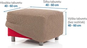 Nueva Textura Huse care se întind foarte bine NIAGARA alunei taburet (40 - 60 cm)