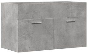 856210 vidaXL Dulap de chiuvetă, gri beton, 80x38,5x46 cm, PAL